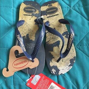 NWT size 6 Havaianas Game of Thrones limited ed
